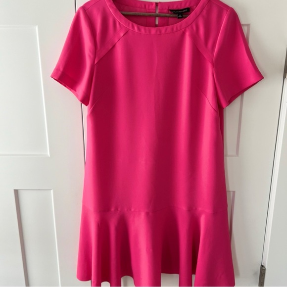 Banana Republic Pink Flared Hem Dress, Size 12 - Picture 2 of 8